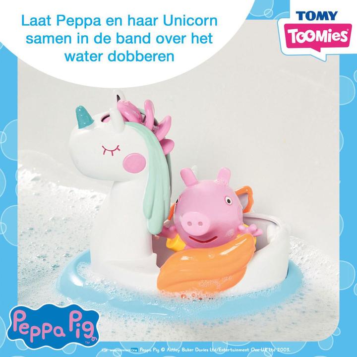 Actual product image Tomy Peppa Pig with boat bath toy