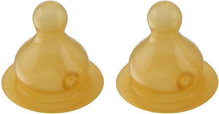 Actual product image Hevea Teats slow flow 2 pieces