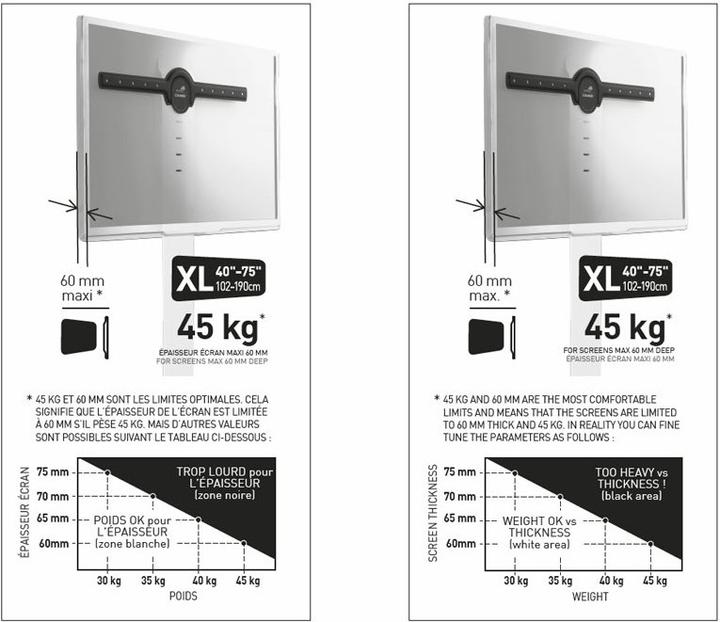 Actual product image Erard Standit 600 (Ground, 75", 45 kg)