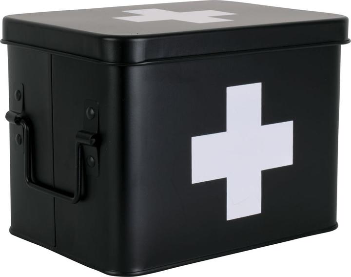 Image du produit present time Armoire de premiers secours petite 21.5 x 16 cm, noir mat