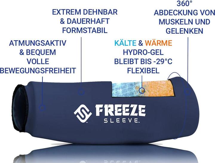 Actual product image Freeze Sleeve ® cooling and warming bandage (XXL)