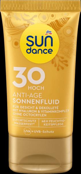 Image du produit dm Sundance Fluide solaire visage anti-âge SPF 30, 50ml (Crème solaire visage, SPF 30, 50 ml)