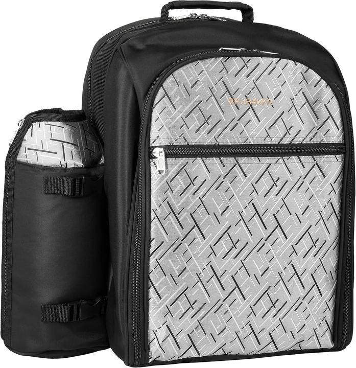 Immagine prodotto Brubaker Picknickrucksack für 4 Personen inkl. Kühlfach + Iso-Flaschenhalter