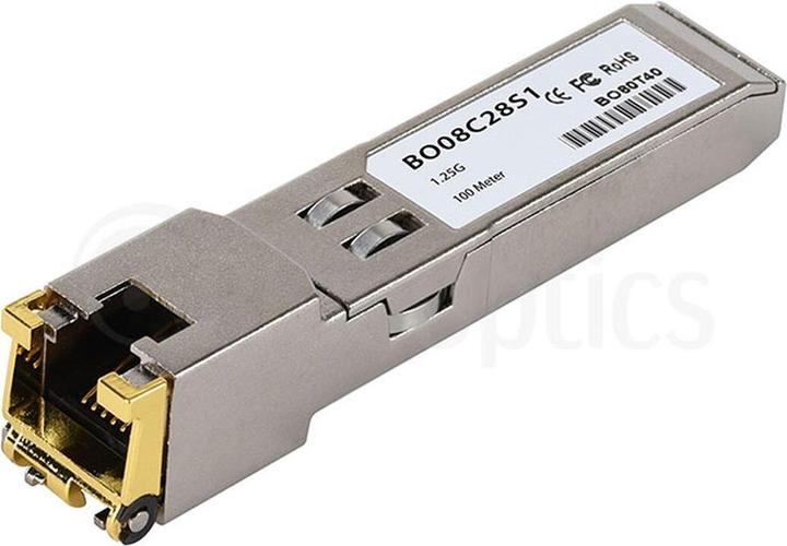 Actual product image BlueOptics Cisco Viptela VIP-SFP-1GE-BASET compatible SFP BO08C28S1