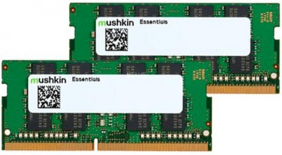 Immagine prodotto Mushkin DDR4 SO-DIMM 16 GB 2400-CL17 - Doppio kit - Essenziale (2 x 8GB, 2400 MHz, DDR4-RAM, SO-DIMM)