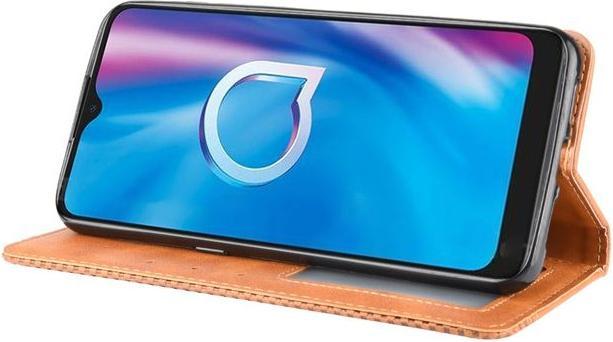 Produktbild MU Classic Retro Leder Bookcover Series (Alcatel 1S (2020), Alcatel 3X (2020))