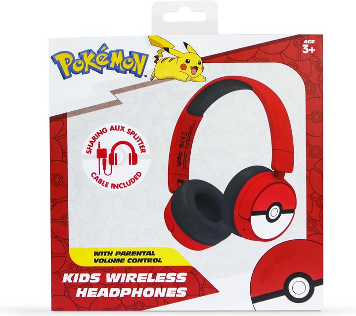 Actual product image OTL Bluetooth Headset w/Perental Control - Pokemon Pokeball (PK1000)