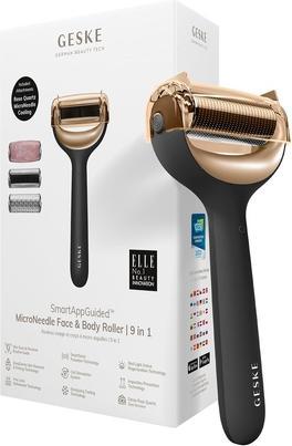Immagine prodotto Konjac Sponge Rullo per mezoterapii igłowej twarzy i ciała 9w1 Geske z Aplikacja (szary)