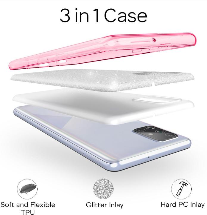 Produktbild Nalia Glitzer Hülle (Samsung Galaxy A51)