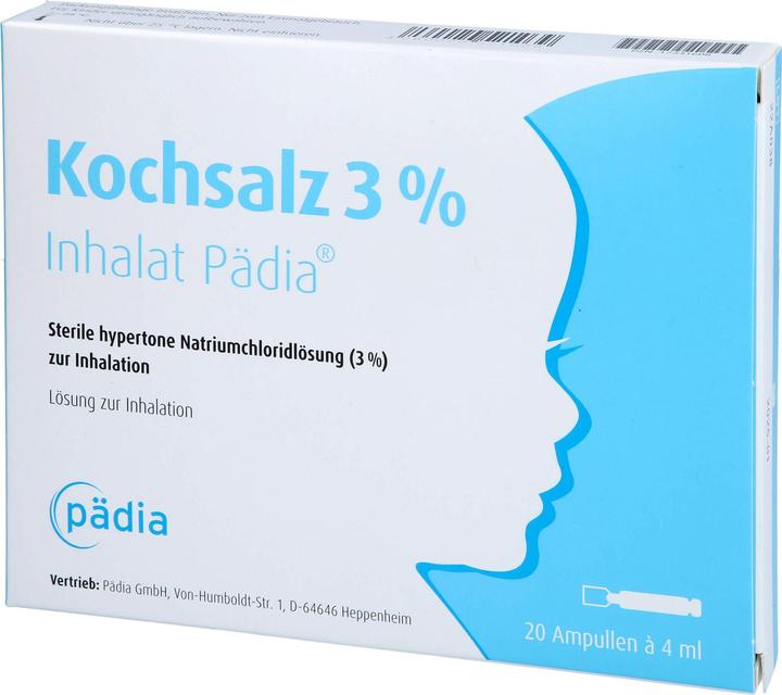 Actual product image Pädia Kochsalz 3% Inhalat Paedia, 20 St IHA