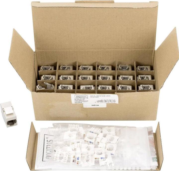 Productafbeelding Digitus CAT 6A Keystone Module, gesch. (Keystone module)