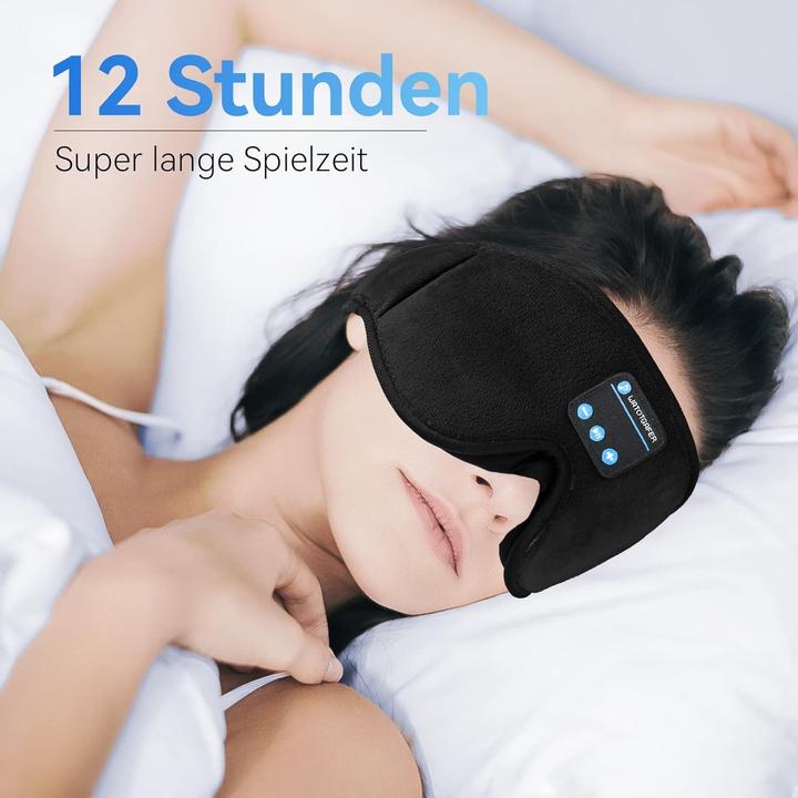 Image du produit Cbx Masque de sommeil Bluetooth avec écouteurs, écouteurs de sommeil sans fil (Sans fil)