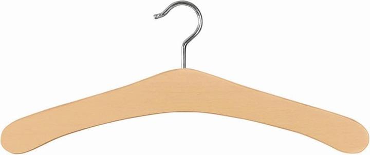 Actual product image Weber Coat hanger, 44 cm, natural lacquer finish, nickel-plated hook, 1 piece (1 x)