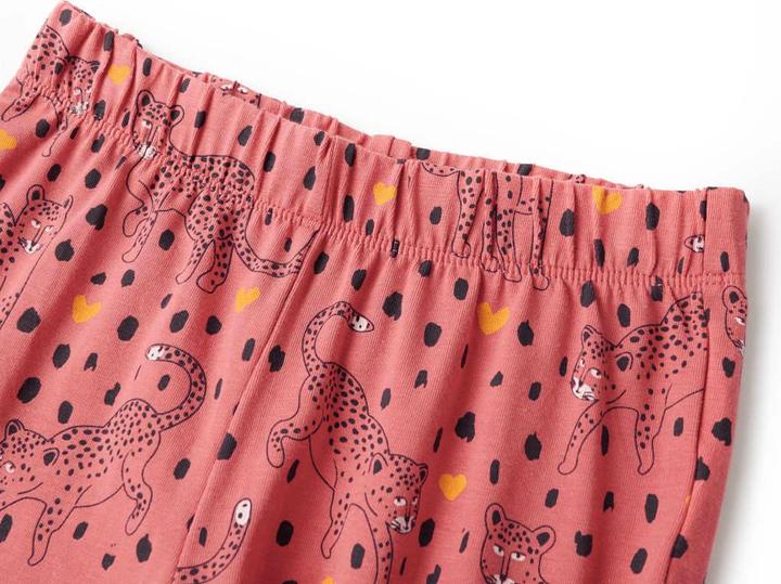 Produktbild VidaXL Kinderpyjama mit Langen Ärmeln Altrosa 104,Material: 95 (104)