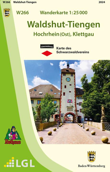 Actual product image Topographical hiking map of Baden-Württemberg Waldshut-Tiengen