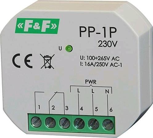 Actual product image Superelektro PP1 230 Electromagnetic relay fSocket mounting 1 changeover contact