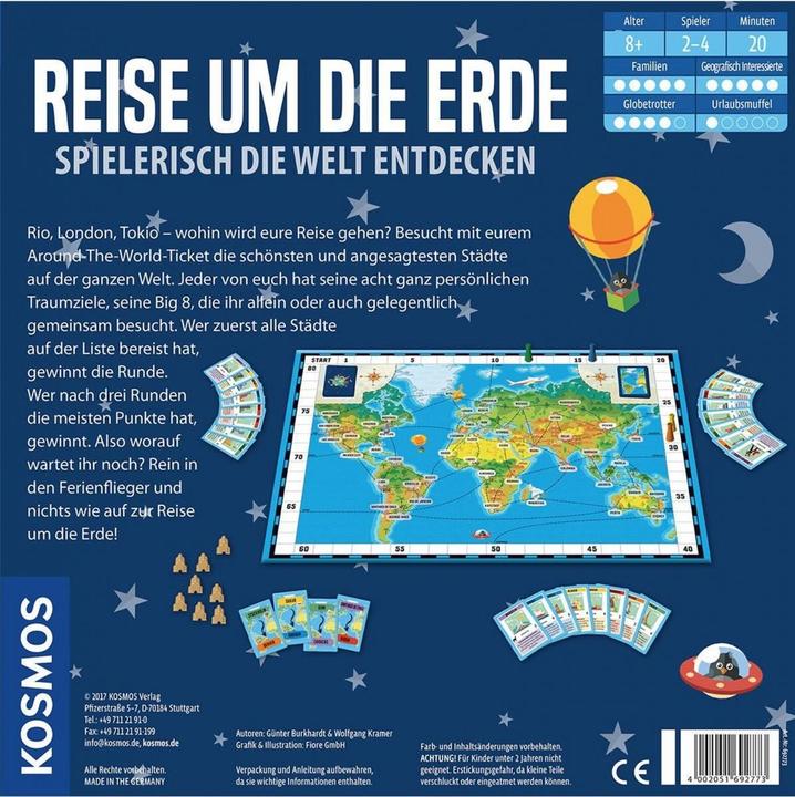 Actual product image Kosmos journey around the world (German)