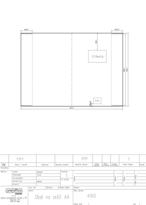 Actual product image Oxford Booklet cover (A4)