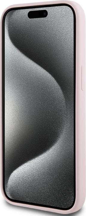Actual product image Karl Lagerfeld - Silicone MagSafe (KLHMP15MSCMKCRHP) - iPhone 15 Plus - Pink Karl&Choupette (Apple iPhone 15 Plus)