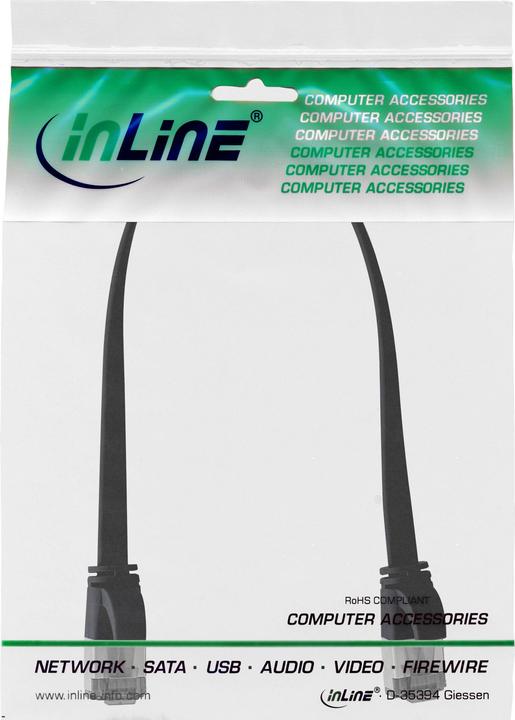 Actual product image InLine Patch cable flat (U/FTP, CAT8.1, 0.25 m)