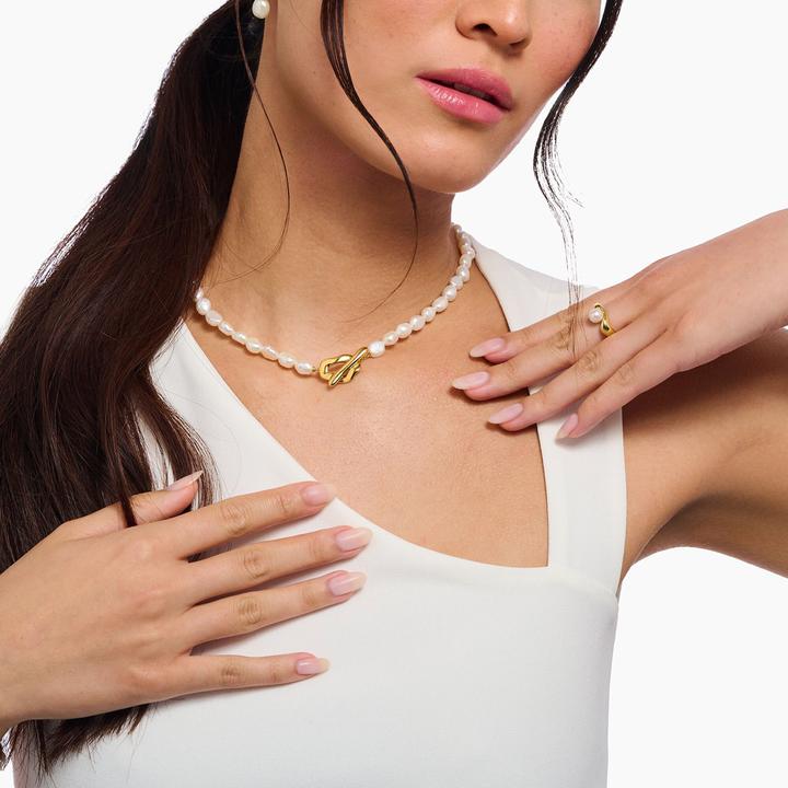 Image du produit Thomas Sabo Perlenkette Natural Beauty vergoldet (Argent sterling 925, Perles d'eau douce)