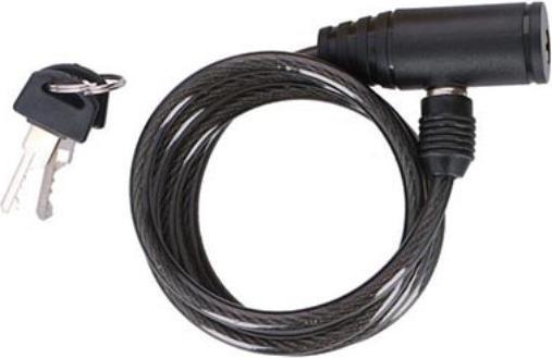 Produktbild Dunlop - Spiral-Fahrradschloss mit Schlüssel 90 cm (Schwarz)