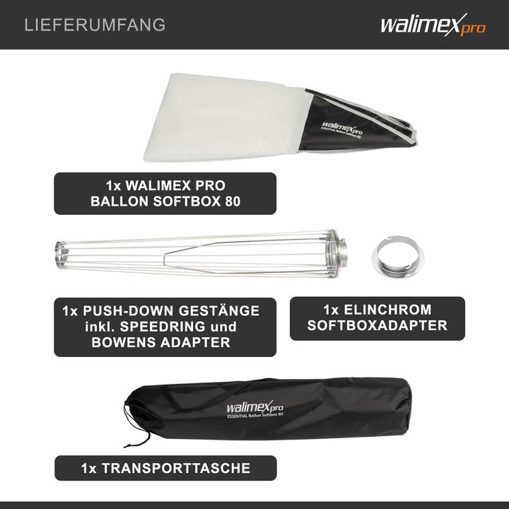 Produktbild Walimex pro Essential Ballon Softbox 80 Elinchrom (Softbox, 80 cm)