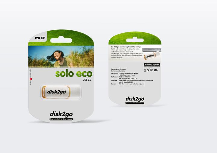 Actual product image Disk2go USB stick solo eco 128GB (128 GB, USB-C)