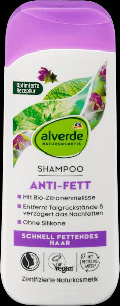 dm alverde Shampoo Anti Grease Organic Nettle, Organic Lemon Balm (200 ml, Liquid shampoo)