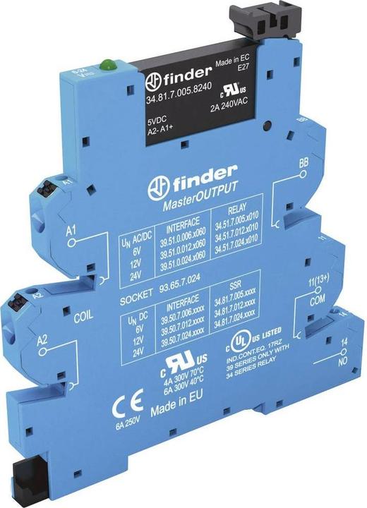 Produktbild Finder Halbleiterrelais 39.50.8.230.9024-1 2 A Schaltspannung (max.): 24 V/DC 1