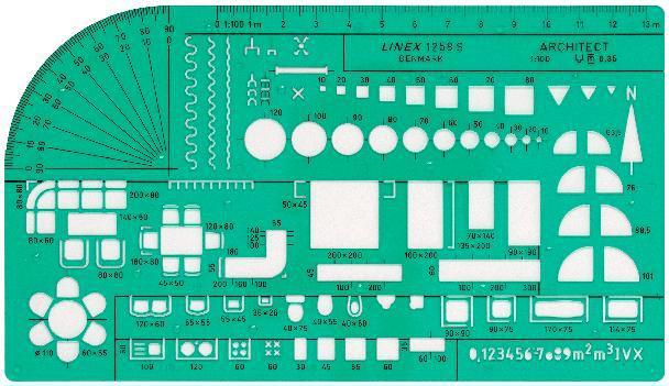 Actual product image Linex Architecture template (115 mm)