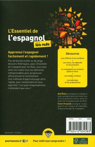 Image du produit L'essentiel de l'espagnol pour les nuls (Français, Pierre Gail, Kraynak Cecie, 2021)