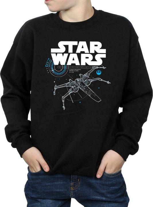 Image du produit Star Wars Sweat-shirt garçon X-Wing Cotton (152, 158)