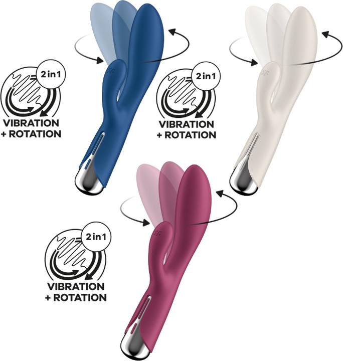 Image du produit Satisfyer Spinning Rabbit 1 Stimulation Du Clitoris Et Du Point G Rouge
