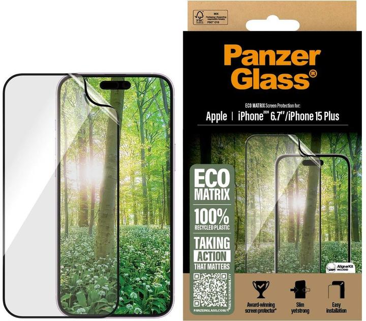 PanzerGlass Matrix (1 Stück, Apple iPhone 16 Plus)