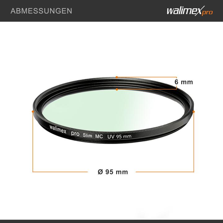 Actual product image Walimex UV filter slim MC (95 mm, UV filter, 95 mm)