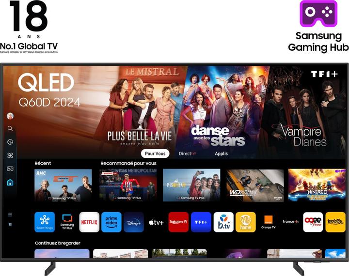 Produktbild Samsung TQ43Q60DAU (43", Q60D, QLED, 4K)
