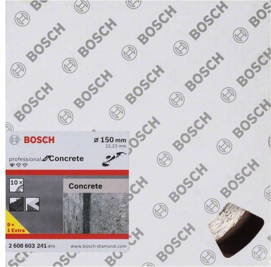 Produktbild Bosch Professional Zubehör Diamanttrennscheibe Standard for Concrete, 150 x 22,23 x 2 x 10 mm, 10er-Pack