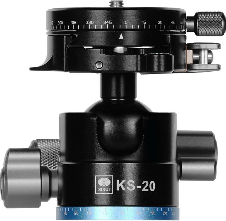 Actual product image Sirui KS-20 ball head black with quick release and TY-55X plate (Spherical head)
