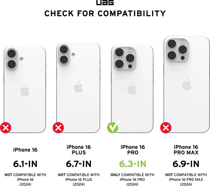 Valori nutrizionali e ingredienti UAG Monarch Pro (Apple iPhone 16 Pro)