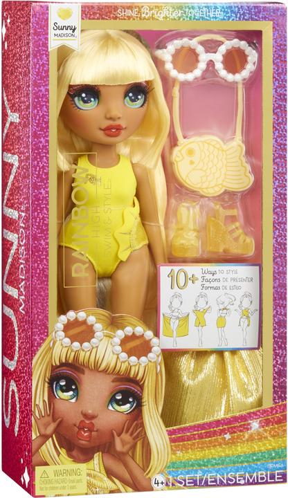 Produktbild MGA Rainbow High Swim And Style Fashion Sunny