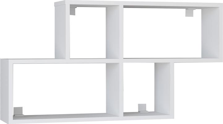 Actual product image VCM Wooden Wall Shelf Hanging Shelf Bookcase Wall Board Deco Board Lusas (100 x 20 x 53 cm)