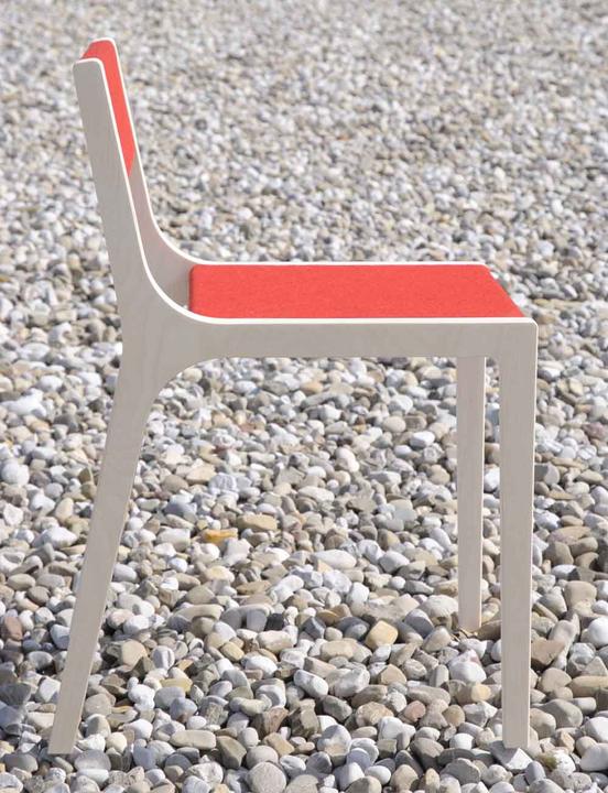 Actual product image Sirch Sibis children's chair Slawomir red felt (Children sofa)
