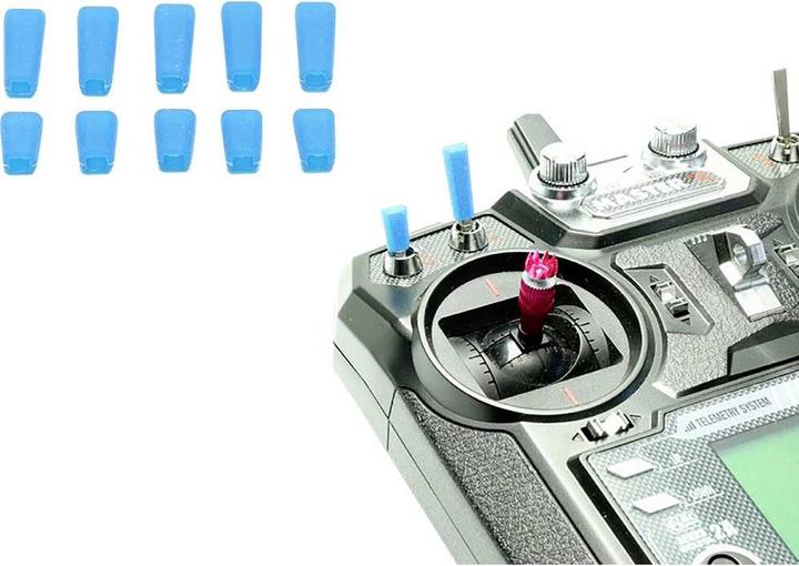 Actual product image Planet-Hobby switch caps universal "colour" blue 10 pieces