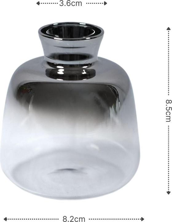 Image du produit Hermex Tischvase Blumenvase Ziervase Glasvase Dekovase Designvase (1 x)