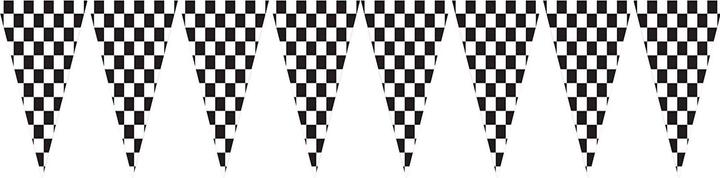 Actual product image Creative Party Plastic Chequered Flag Banner