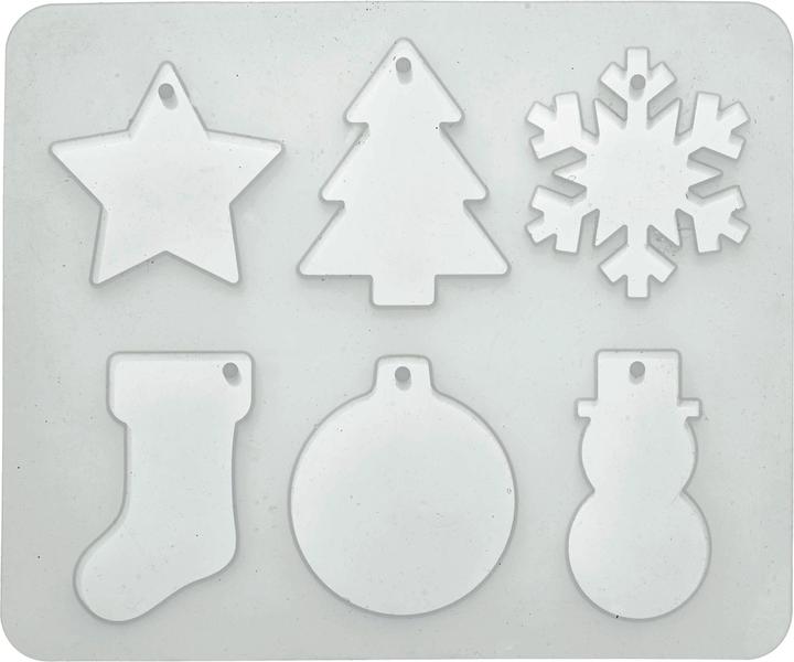 Produktbild Glorex Silikon Giessform "Weihnachtsformen"