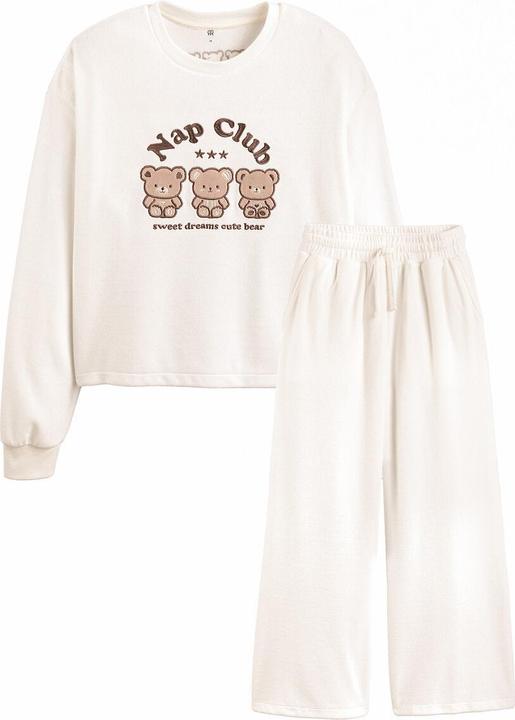 Produktbild La Redoute Collections Samtö-Pyjama mit Bärenmotiv (170)