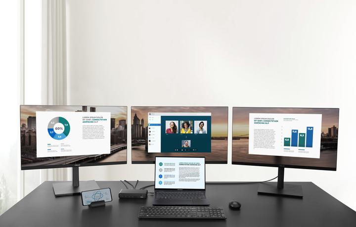 Image du produit ASUS DC300 - Station d'accueil - USB-C - HDMI DP USB-C - 1GbE - 150 Watt (USB-C, 1 Ports)