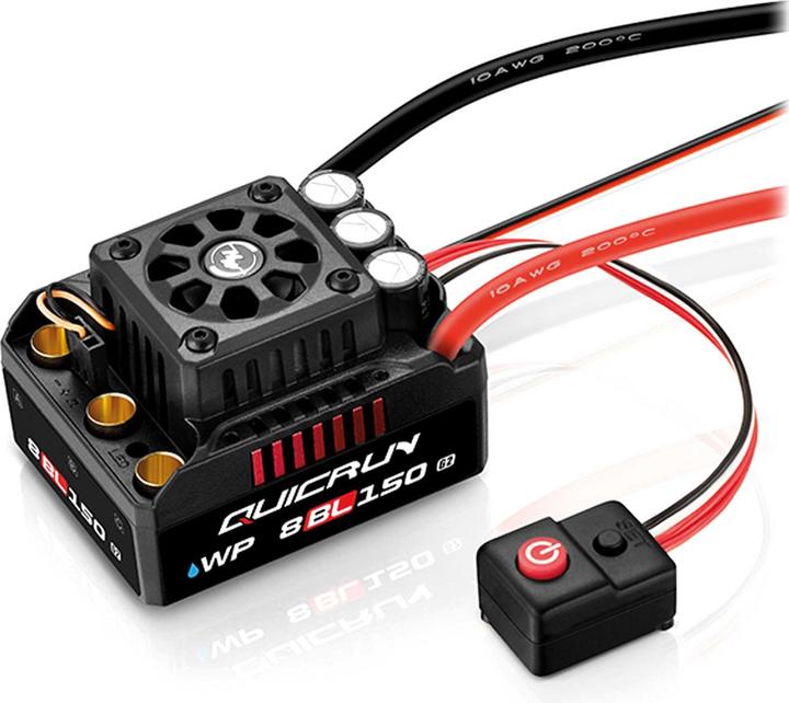 Actual product image Hobbywing QuicRun WP8BL150 G2 Brushless ESC 150A 3-6s for 1/8th scale